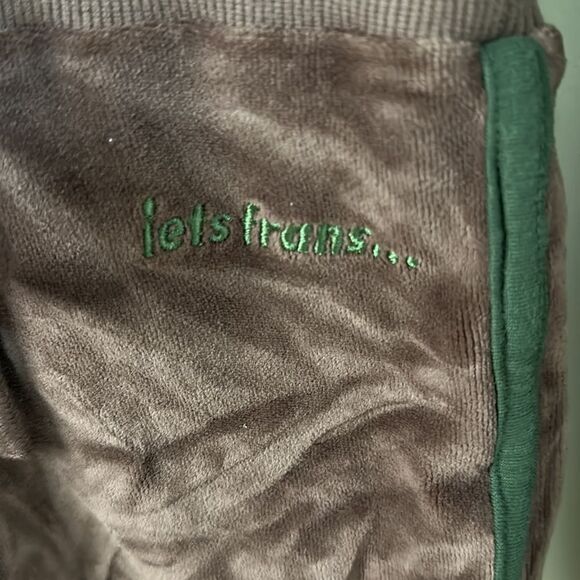 NWOT Urban Outfitters Let’s Frans Velour Retro Shorts Romper - Picture 5 of 6